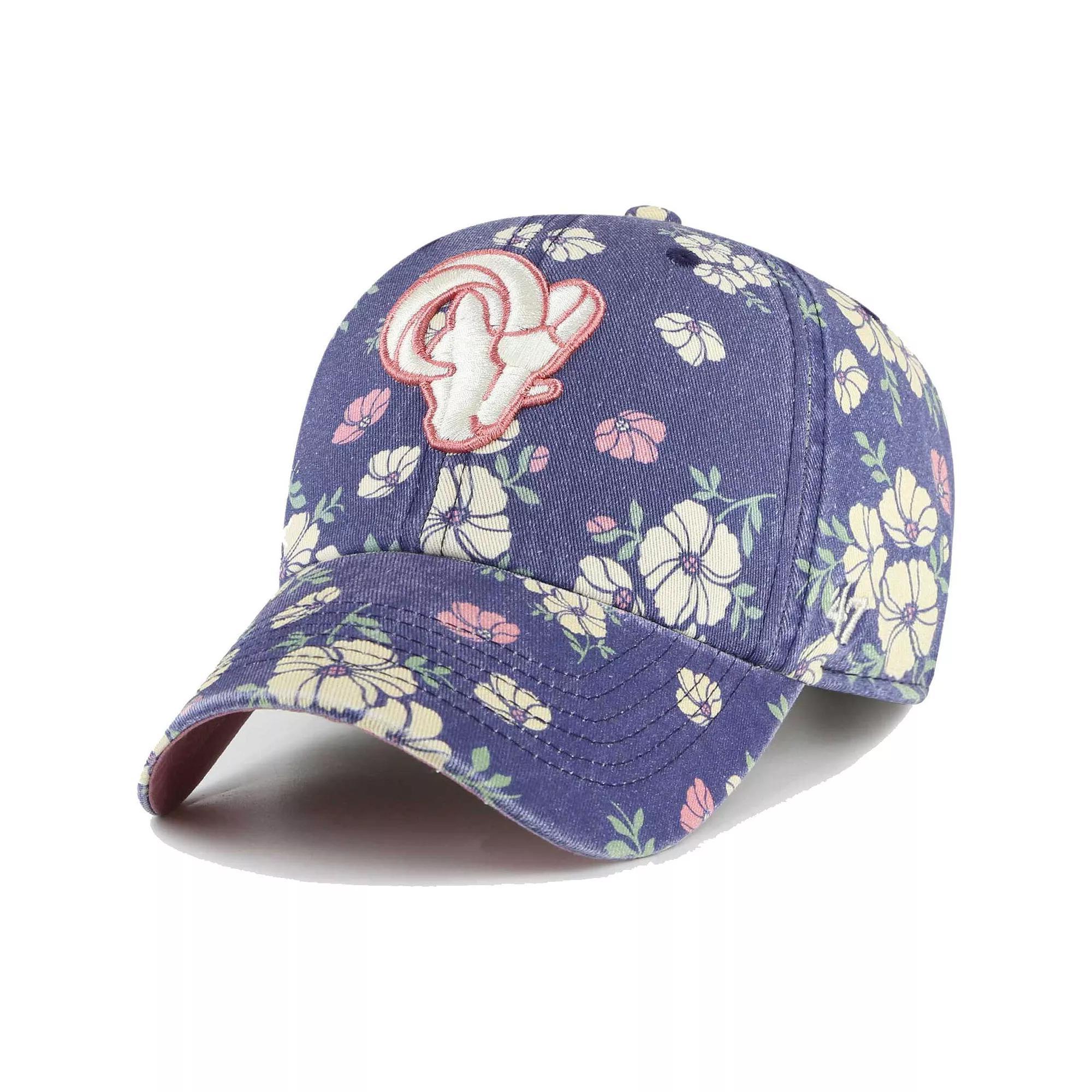 Women's '47  Navy Los Angeles Rams Primrose Clean Up Adjustable Hat, Blue Product Image