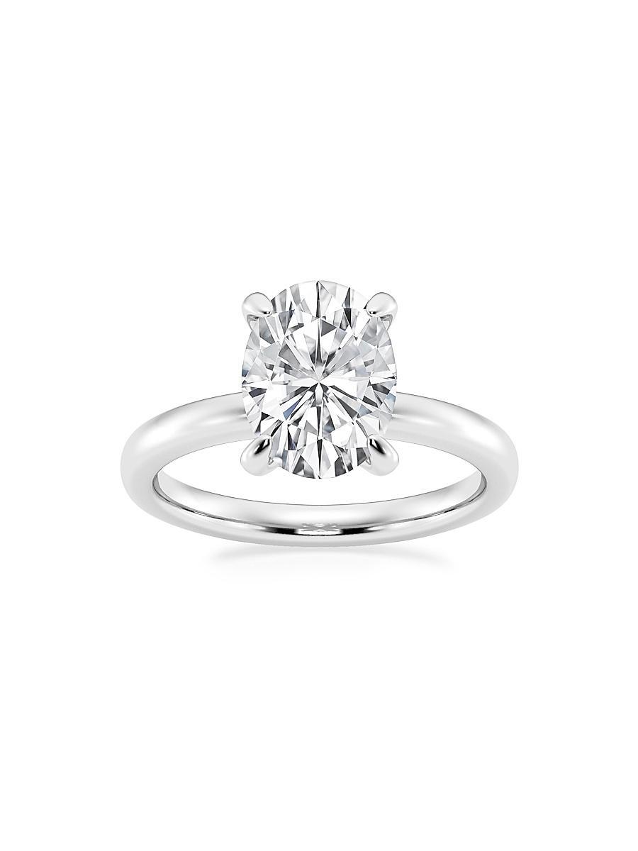 Womens Platinum & Oval Lab-Grown Diamond Solitaire Ring/0.50-5.00 TCW Product Image