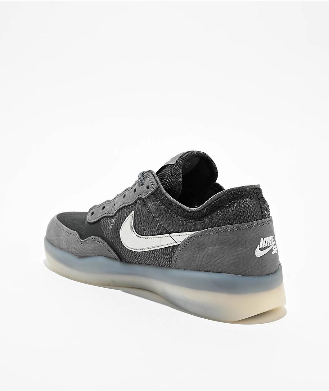 Nike SB PS8 Cool Grey, Anthracite & Metallic Silver Skate Shoes Product Image