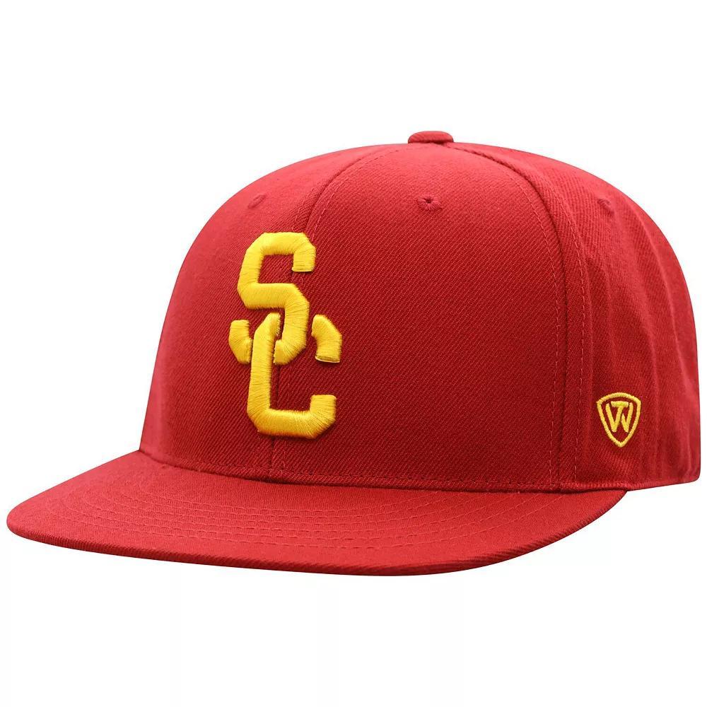 Men's Top of the World Cardinal USC Trojans Team Color Fitted Hat, Size: 7, Red Product Image
