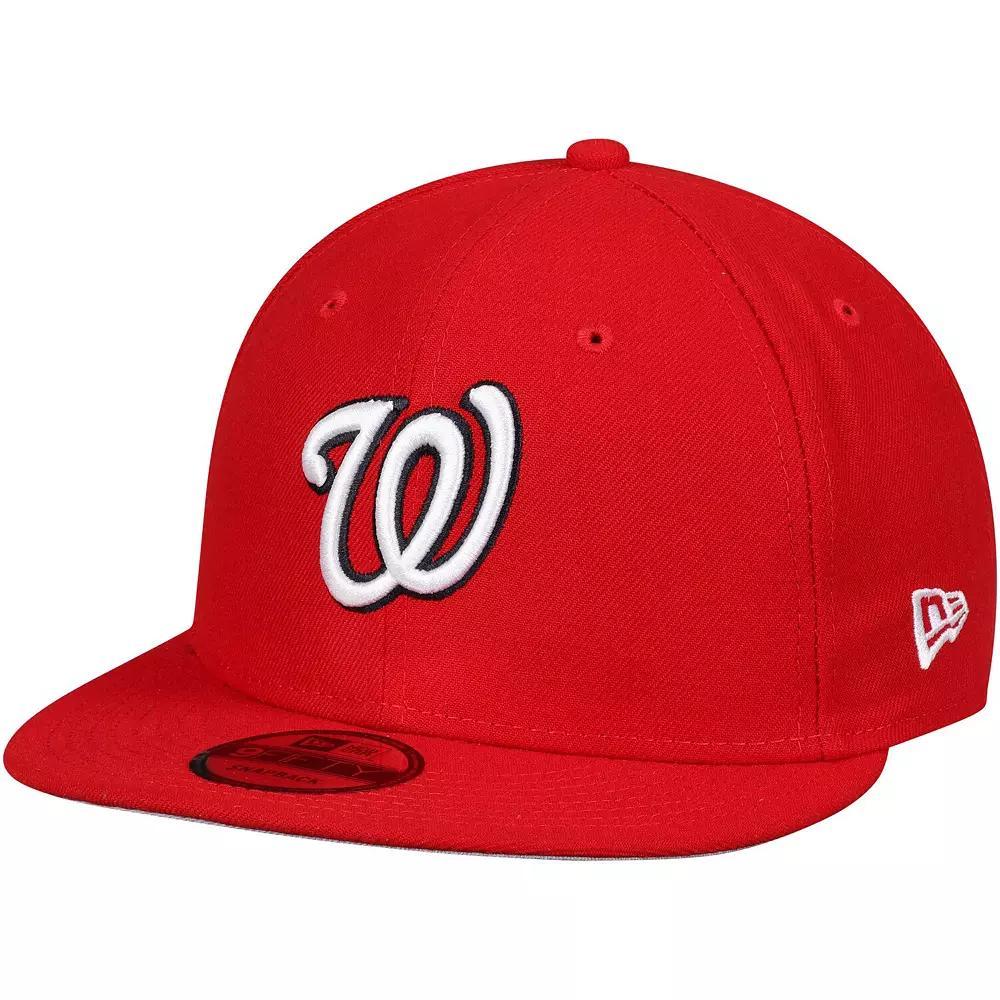 Mens New Era Washington Nationals Team Color 9FIFTY Snapback Hat Product Image