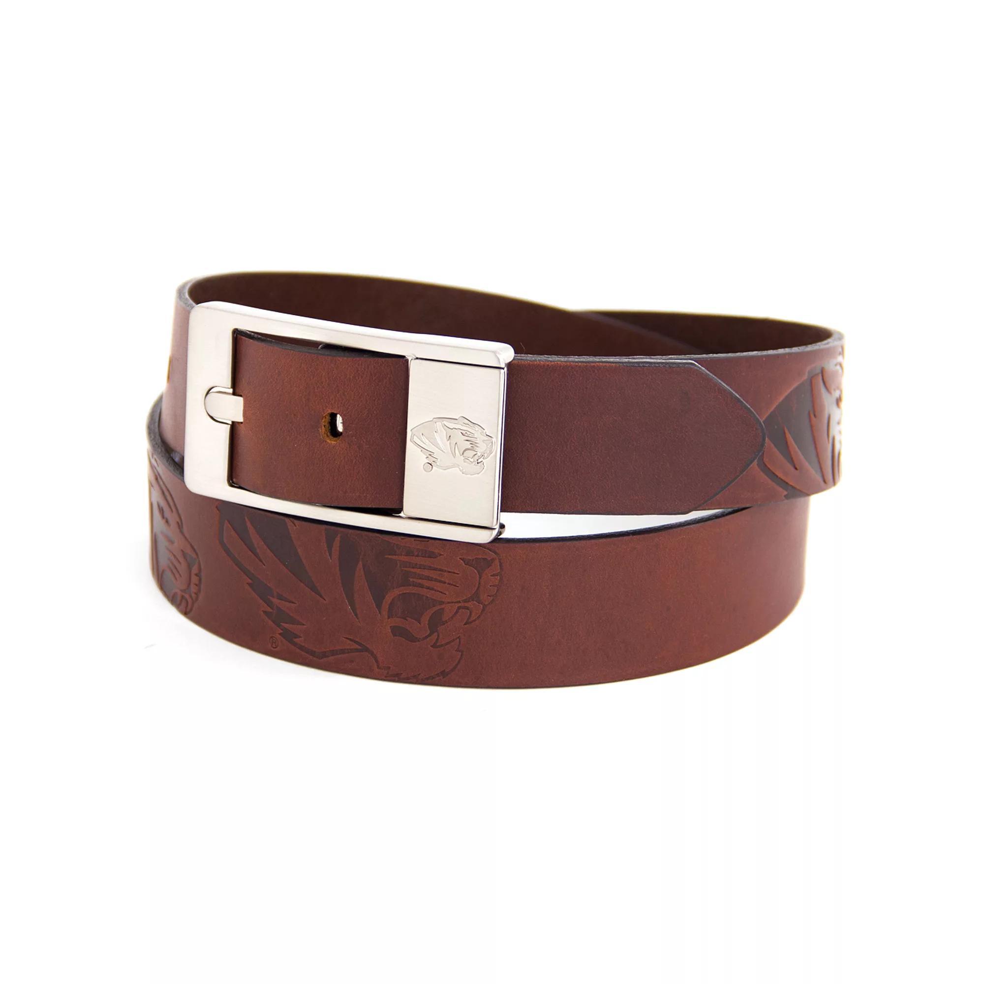 Men's Michigan State Spartans Brandish Leather Belt, Size: 38, Team Product Image