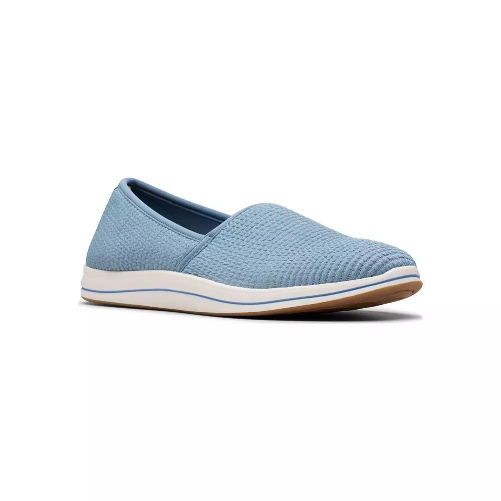 Clarks® Cloudsteppers Breeze Stretch Women's Slip-On Shoes, Size: 6, Light Blue Product Image