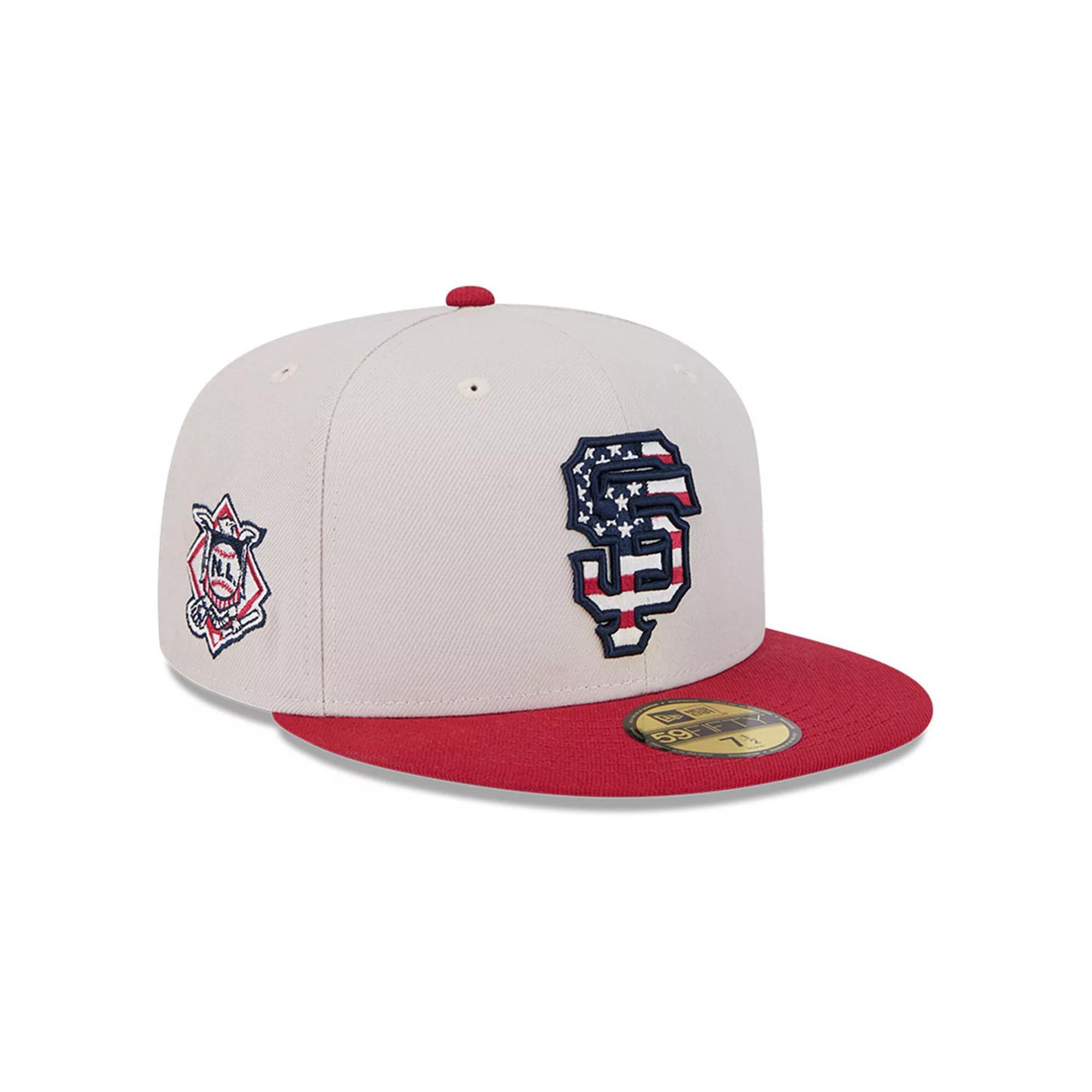 Mens New Era Khaki/Red San Francisco Giants 2024 Fourth of July 59FIFTY Fitted Hat Product Image