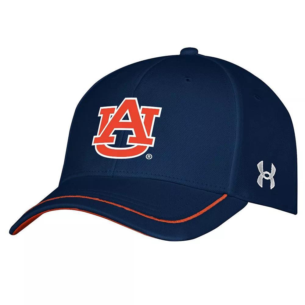 Men's Under Armour Navy Auburn Tigers Iso-Chill Blitzing Accent Flex Hat, Size: Small/Medium, Blue Product Image