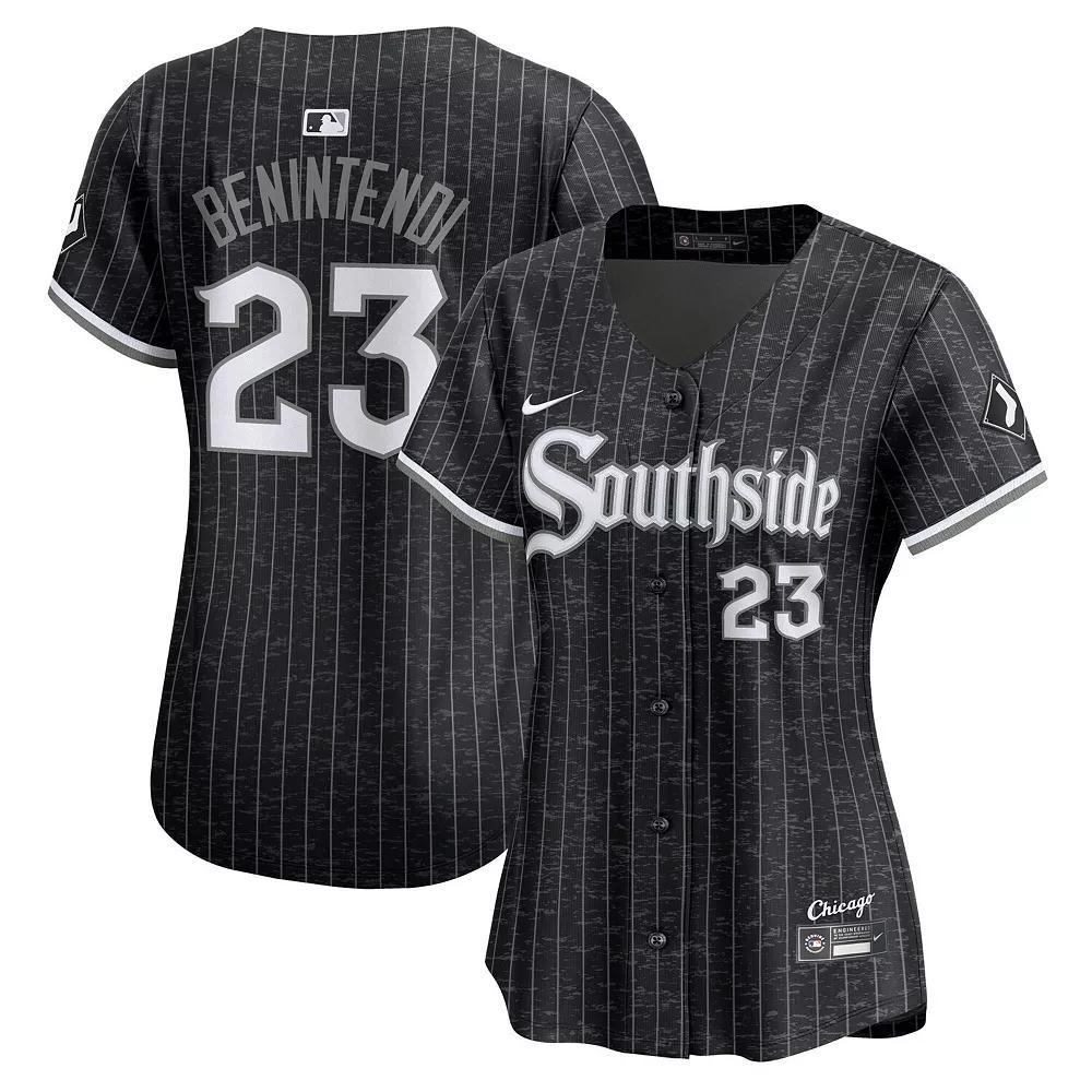 Women's Nike Andrew Benintendi Black Chicago White Sox 2025 City Connect Limited Jersey, Size: XL Product Image