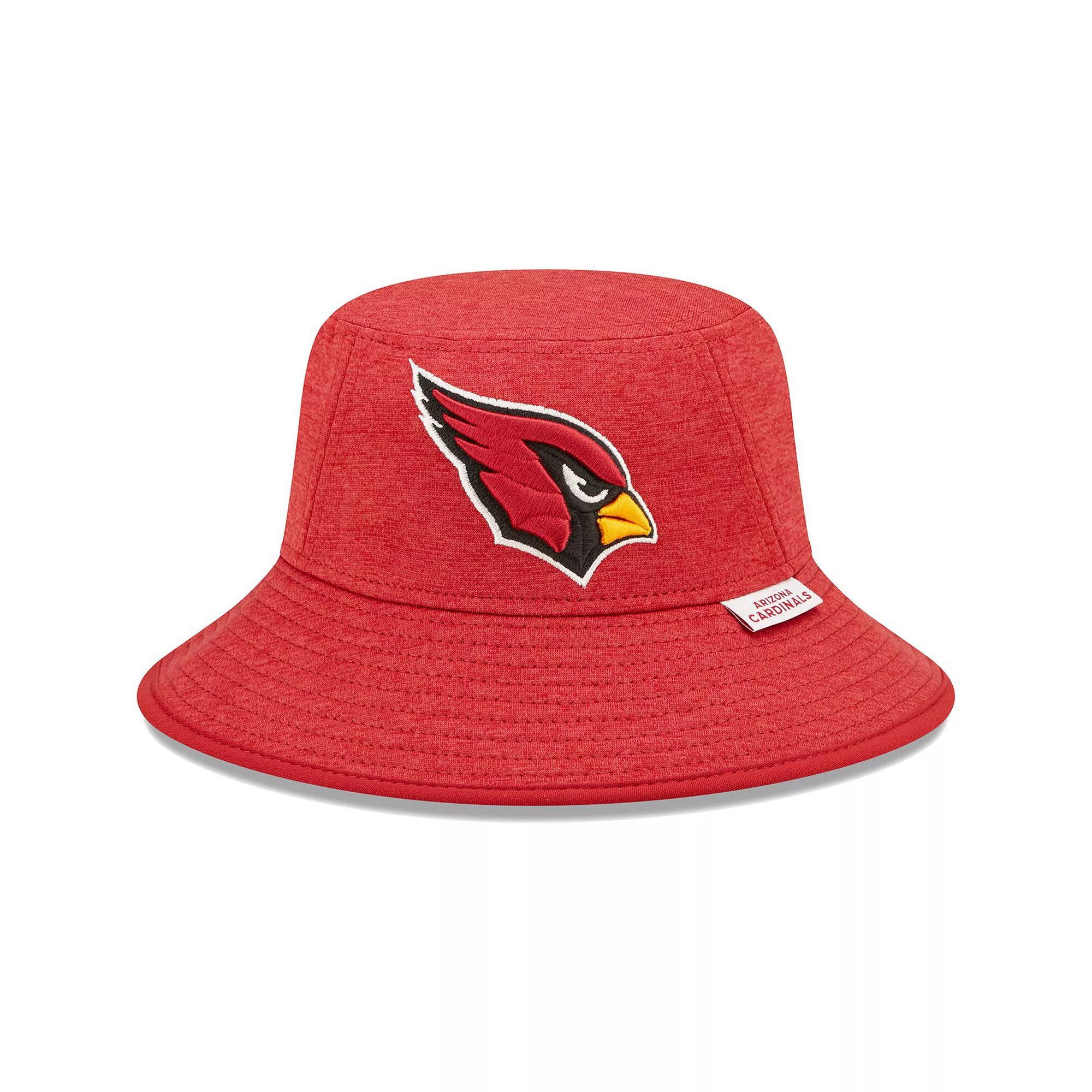 Men's New Era Heather Cardinal Arizona Cardinals Bucket Hat, Red Product Image