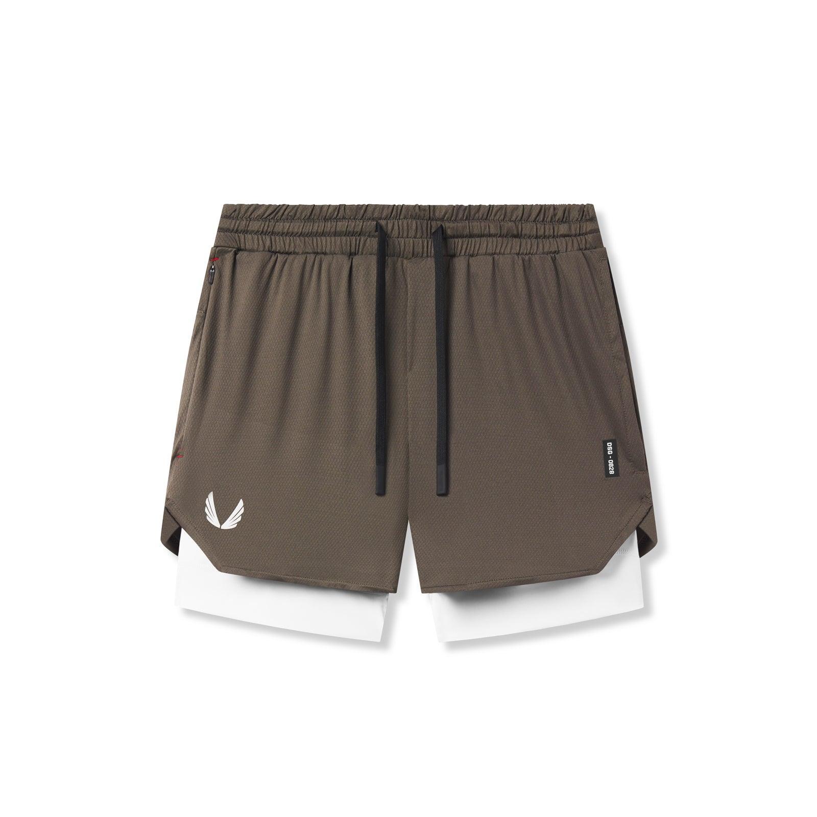 0828. AeroSilver® 5" Liner Short - Navy "Wings"/White Product Image