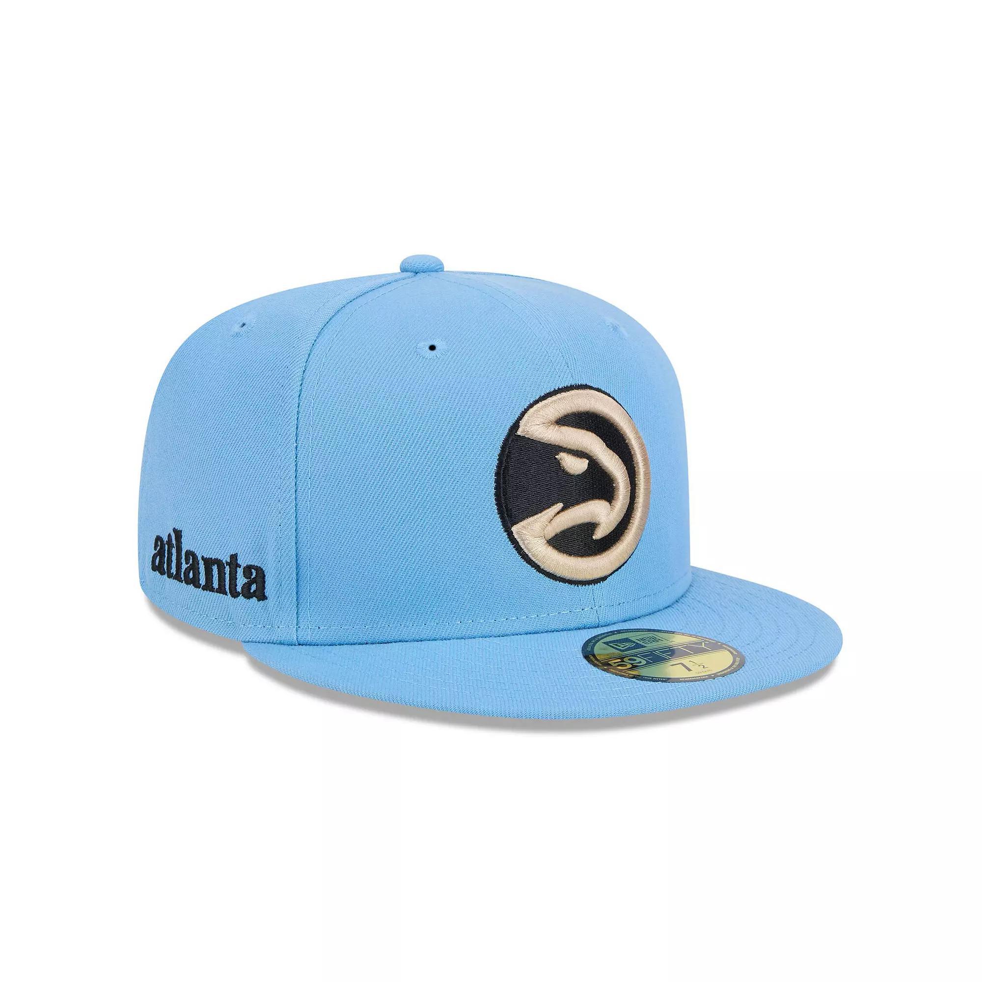Men's New Era  Light Blue Atlanta Hawks 2024/25 City Edition Alternate 59FIFTY Fitted Hat, Size: 6 7/8 Product Image