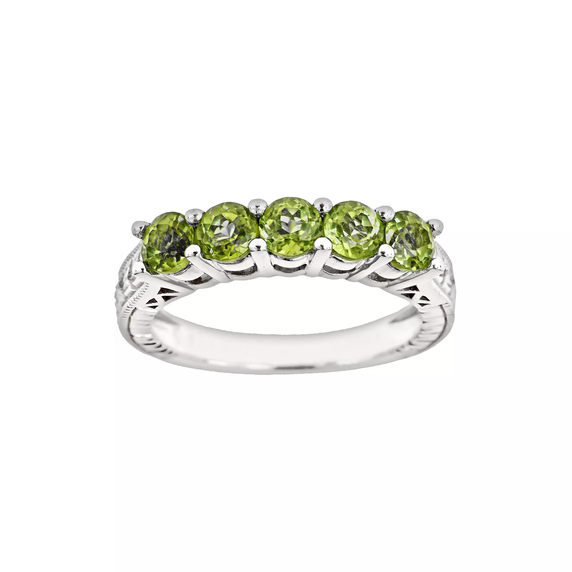 Celebration Gems Sterling Silver Garnet Five-Stone Ring, Women's, Size: 7, Multicolor Product Image