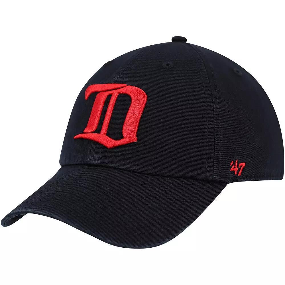 Men's '47 Black Detroit Red Wings Clean Up Adjustable Hat Product Image
