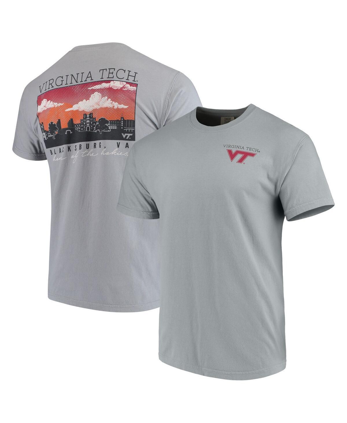 Men's Gray Virginia Tech Hokies Team Comfort Colors Campus Scenery T-Shirt, Size: XL, Grey Product Image