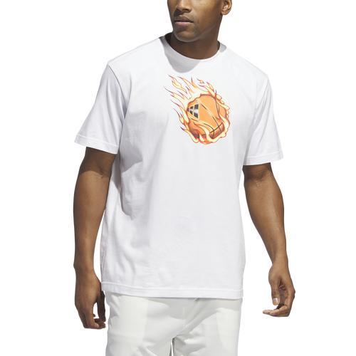 adidas Mens adidas On Fire Short Sleeve T-Shirt - Mens Product Image