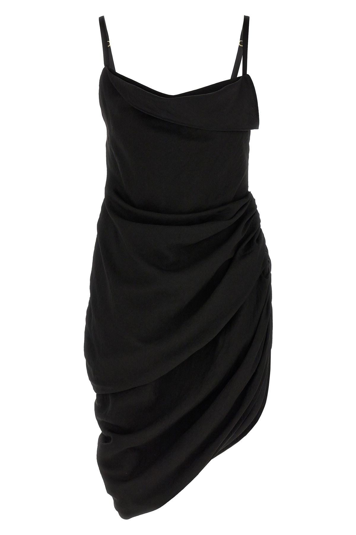 Black Le Papier 'La Robe Saudade' Minidress Product Image