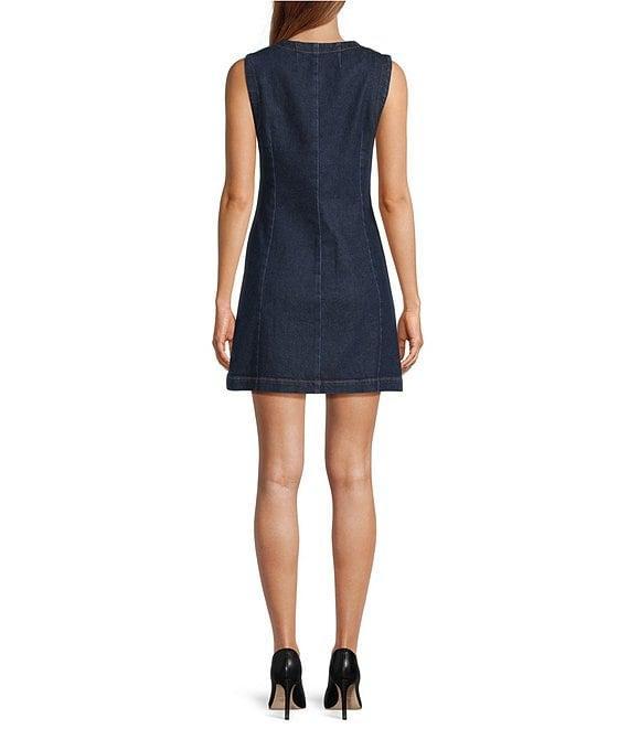 Antonio Melani Anaya Sleeveless Button Front Denim Dress Product Image