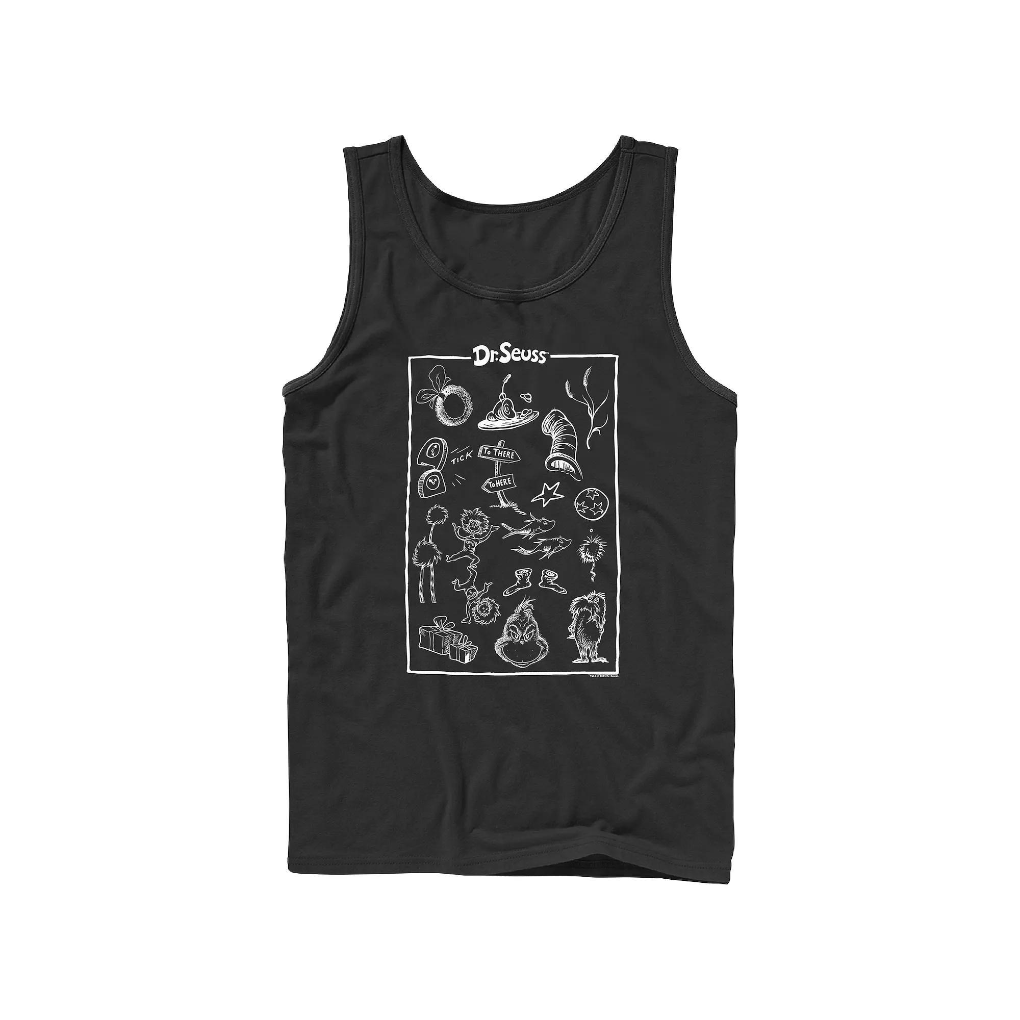 Disneys The Little Mermaid Mens Sitting On The Moon Graphic Tank Top Product Image