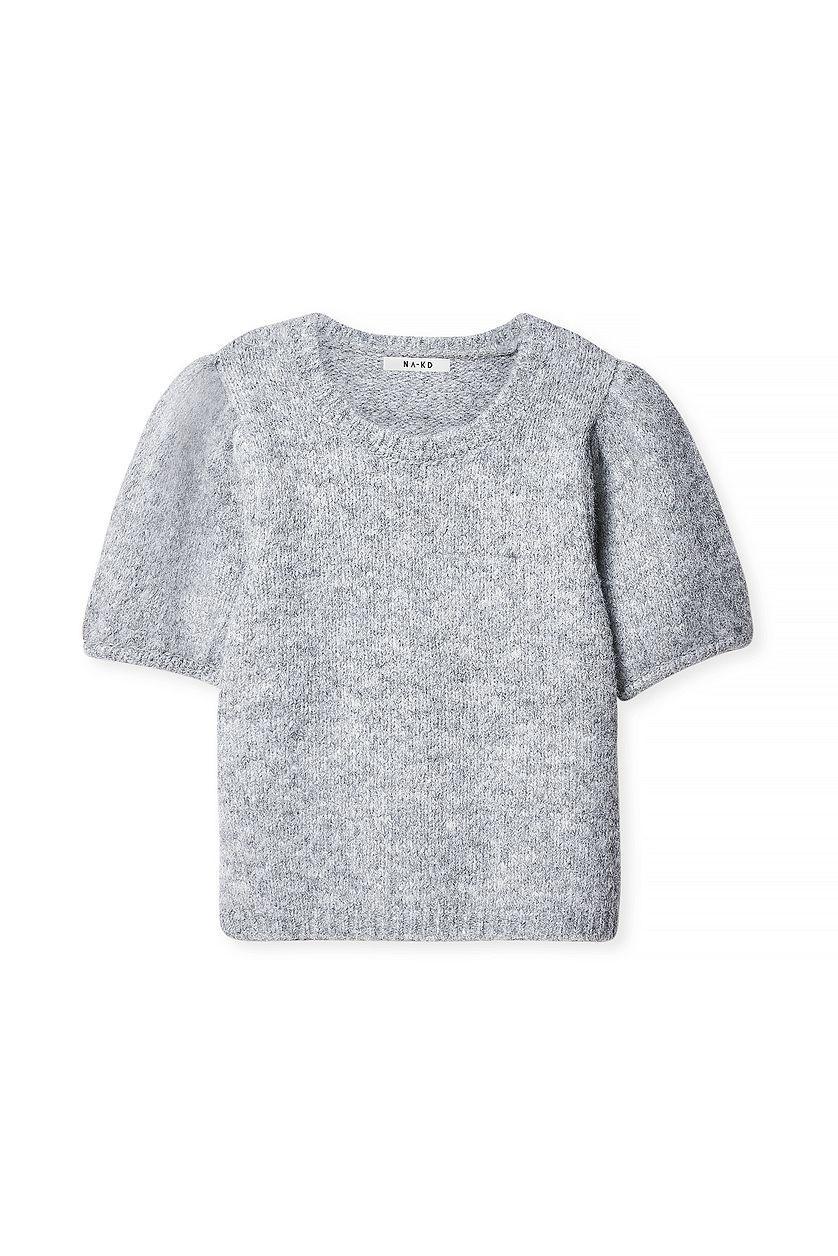 Knitted Short Sleeve Sweater Product Image