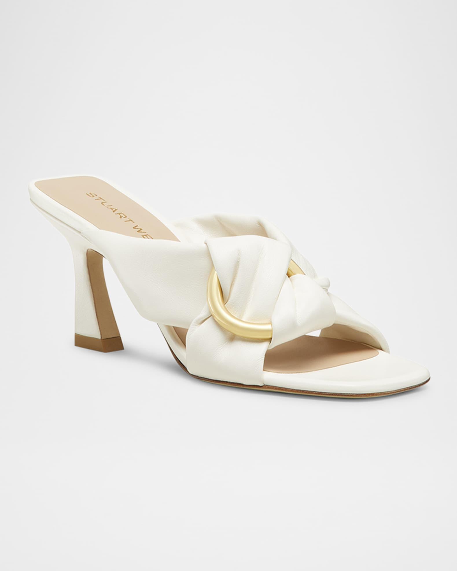 Cece Leather Twisted Ring Slide Sandals Product Image