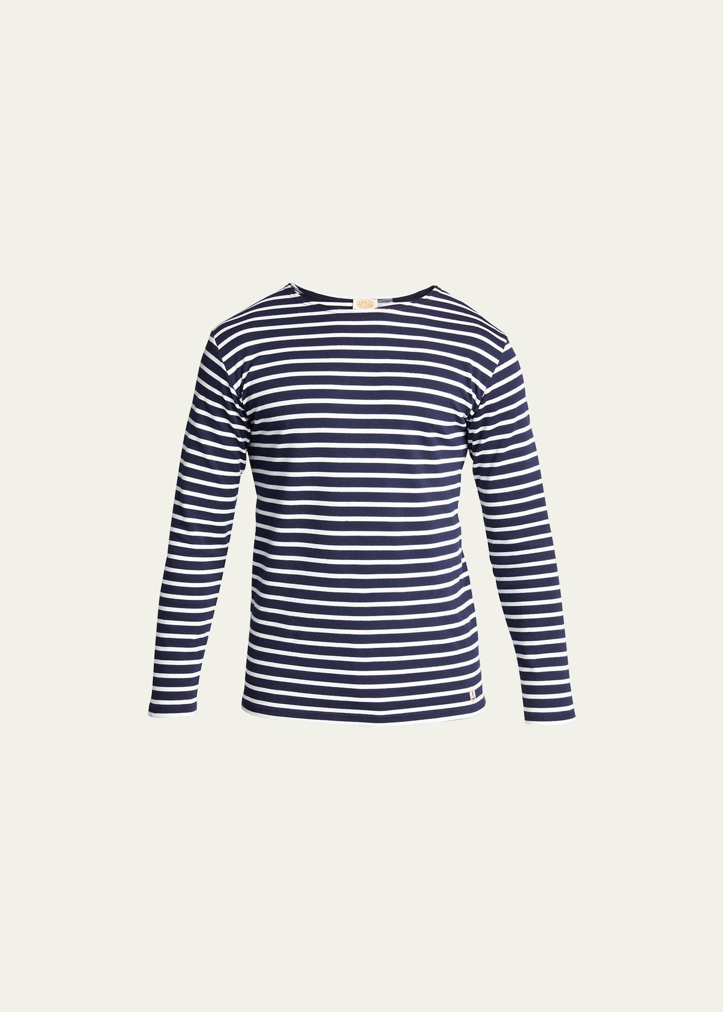 Mens Striped Jersey T-Shirt Product Image