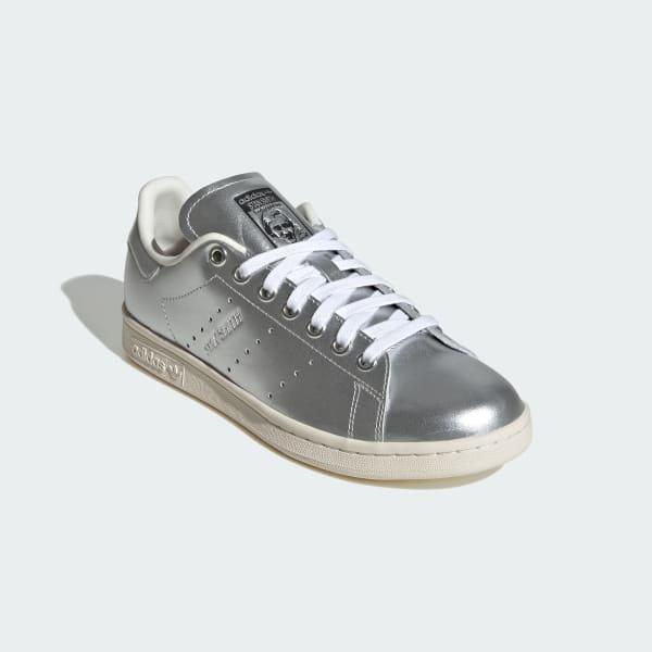 adidas Stan Smith Shoes Silver Metallic 7 Womens Product Image