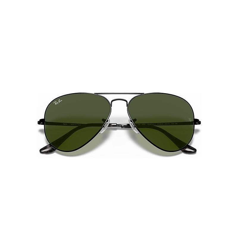 Ray-Ban Unisex 58mm Gradient Aviator Sunglasses in Black at Nordstrom Product Image