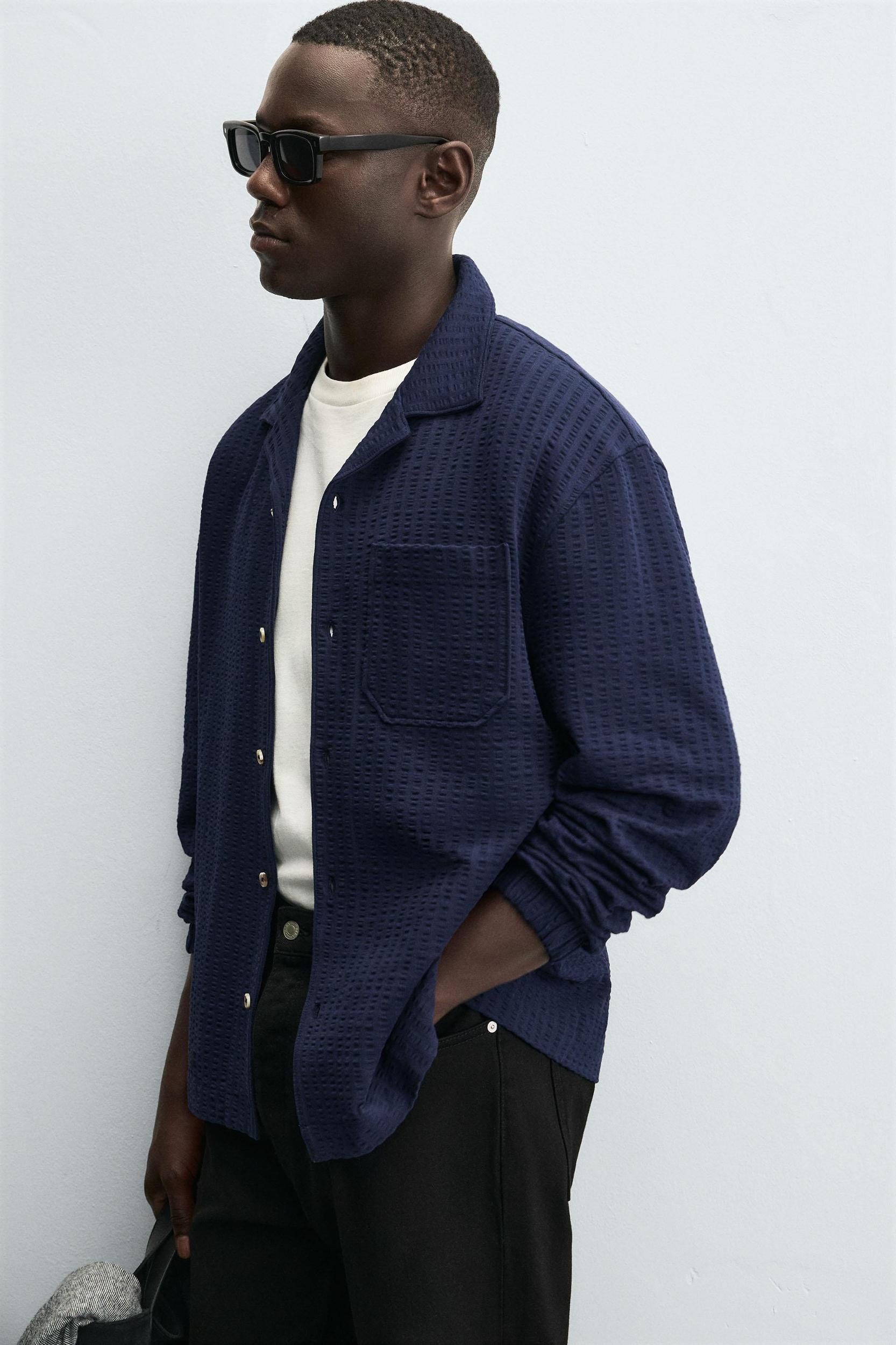 COMFORT SEERSUCKER OVERSHIRT Product Image
