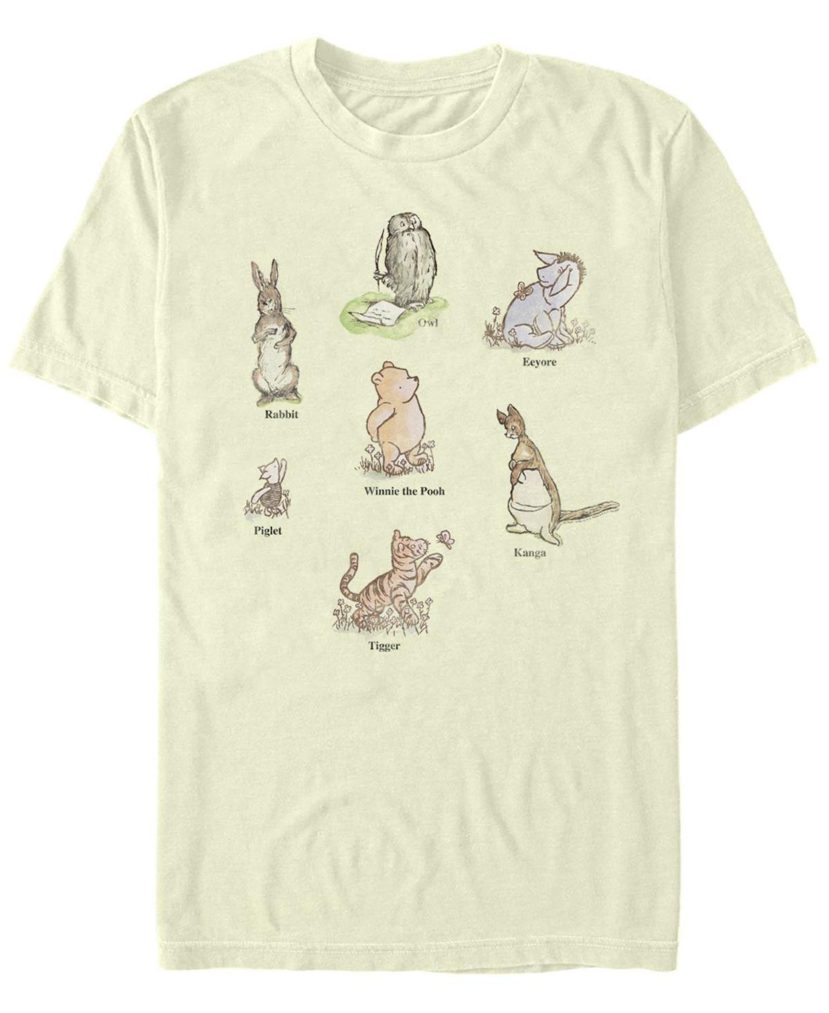Disney's Winnie The Pooh Men's Classic Group Shot Tee, Size: 3XL, Natural Product Image