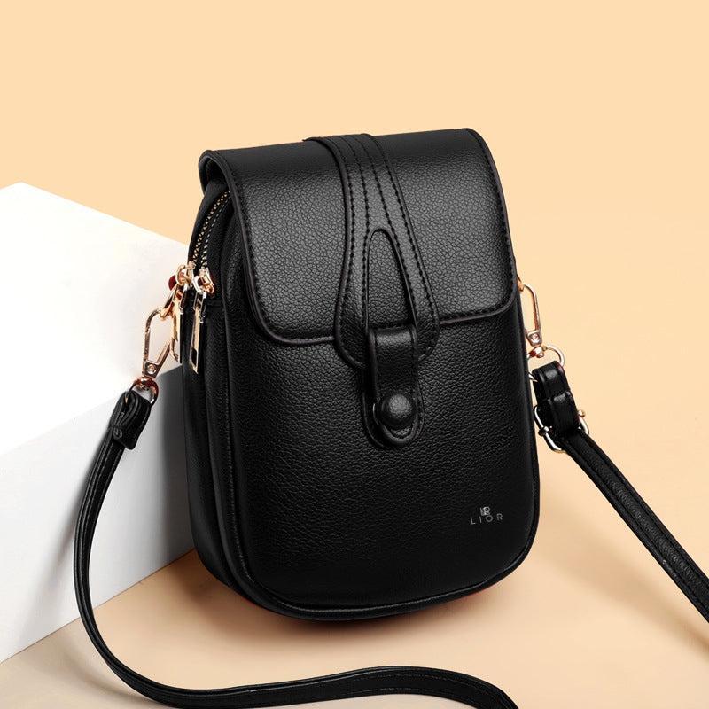 Lior's Timeless Retro Leather Shoulder Bag Product Image