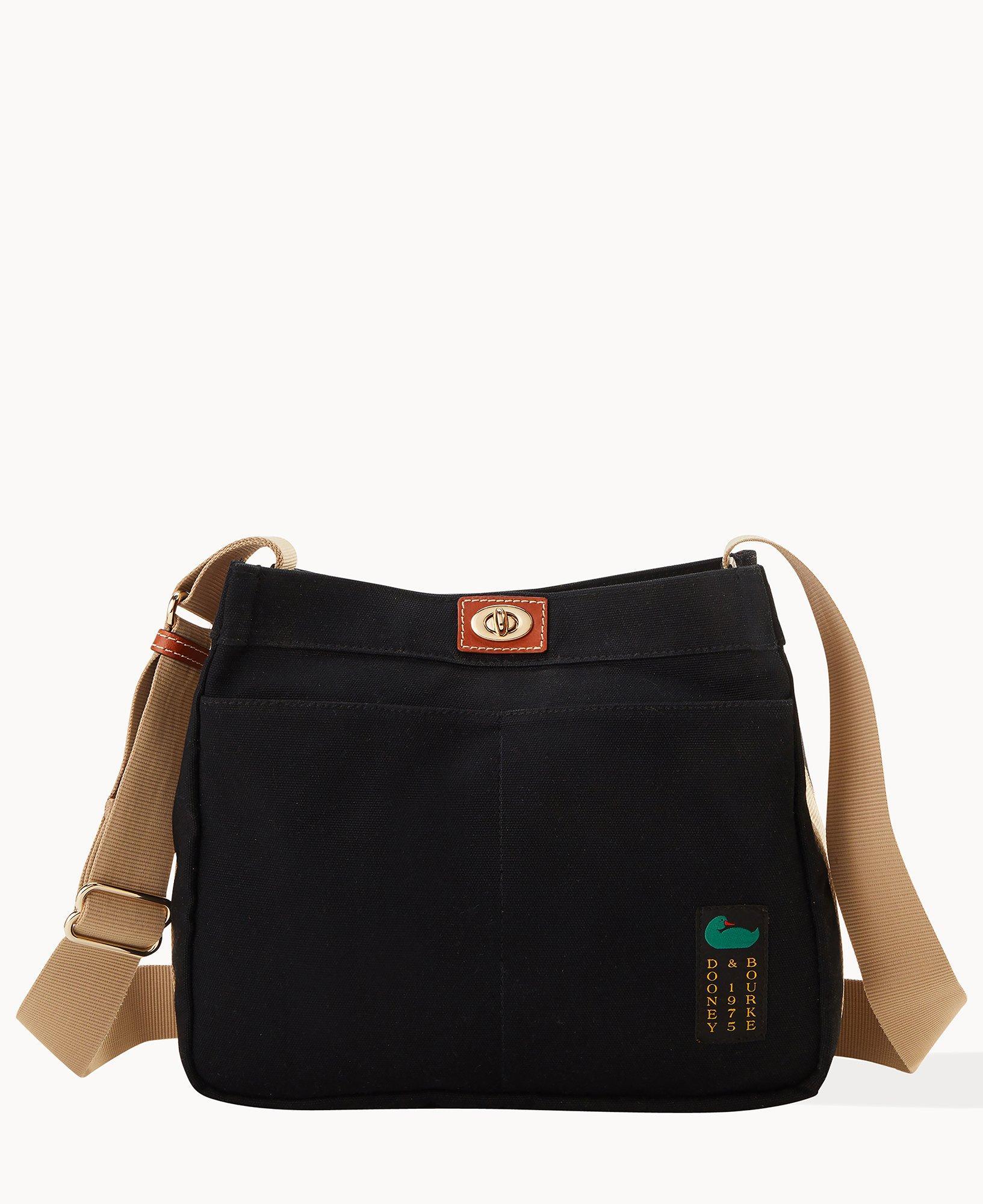 Dooney & Bourke Womens Canvas Fabric Crossbody 32 Bag in Black Product Image
