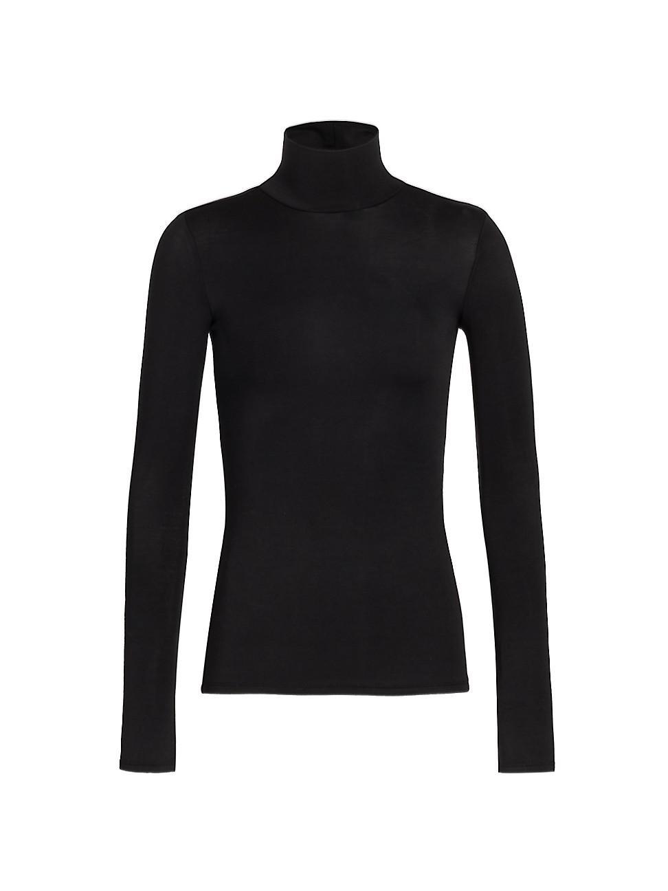 Womens Long-Sleeve Turtleneck Top Product Image