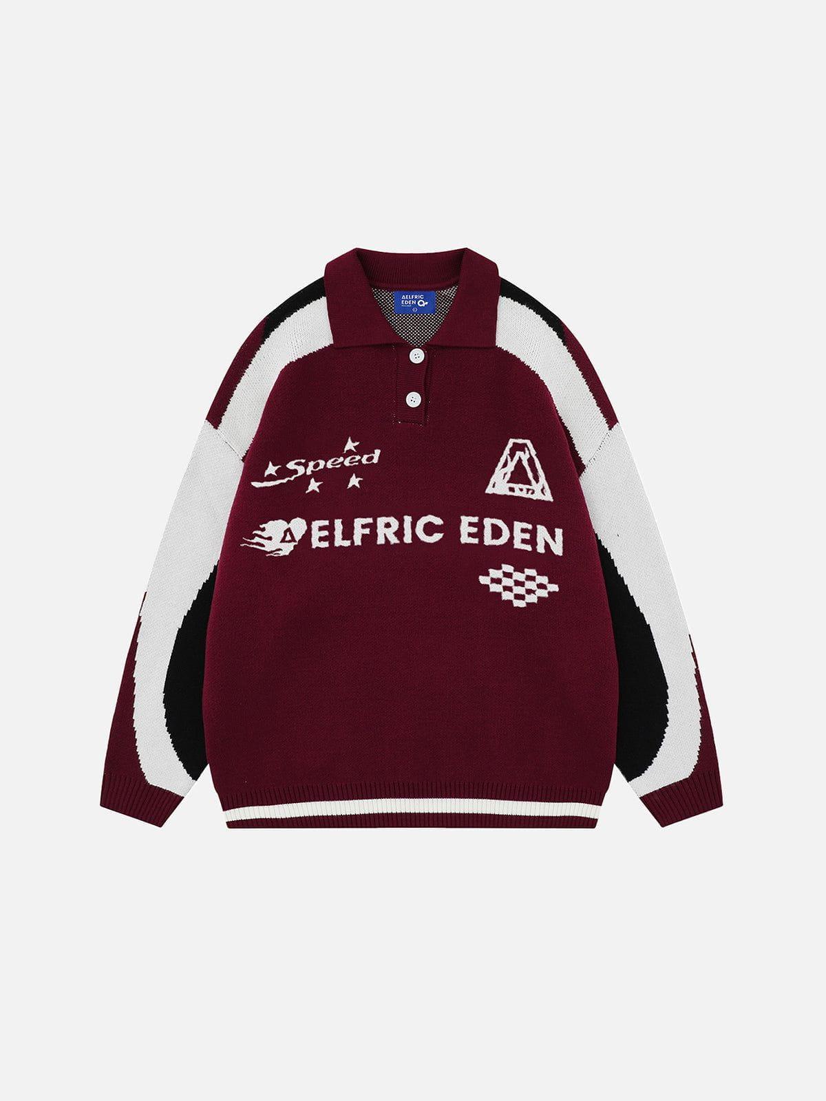 Aelfric Eden Patchwork Racing Sweater Product Image