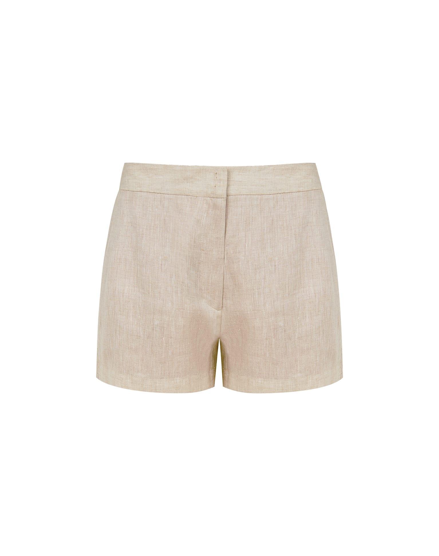 Giu Tailored Shorts - Natural Product Image