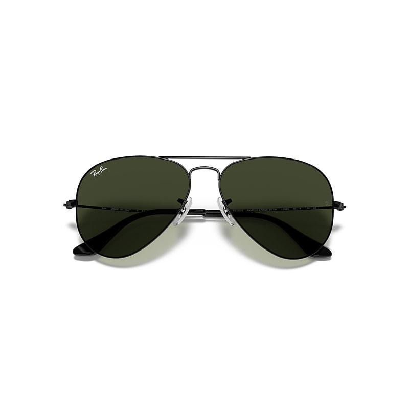 Ray-Ban Unisex 58mm Gradient Aviator Sunglasses in Black at Nordstrom Product Image
