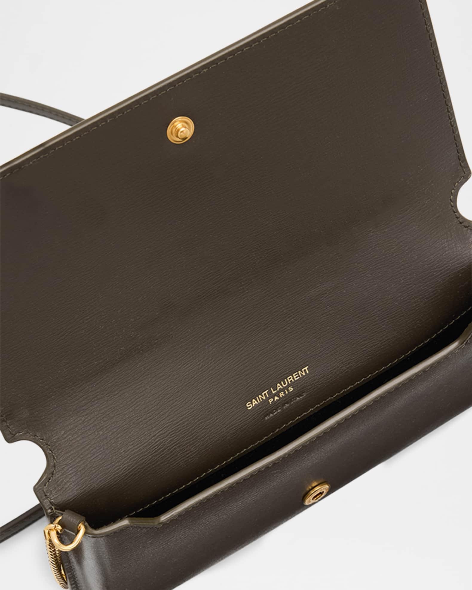 YSL Monogram Phone Holder Crossbody Bag in Leather Product Image