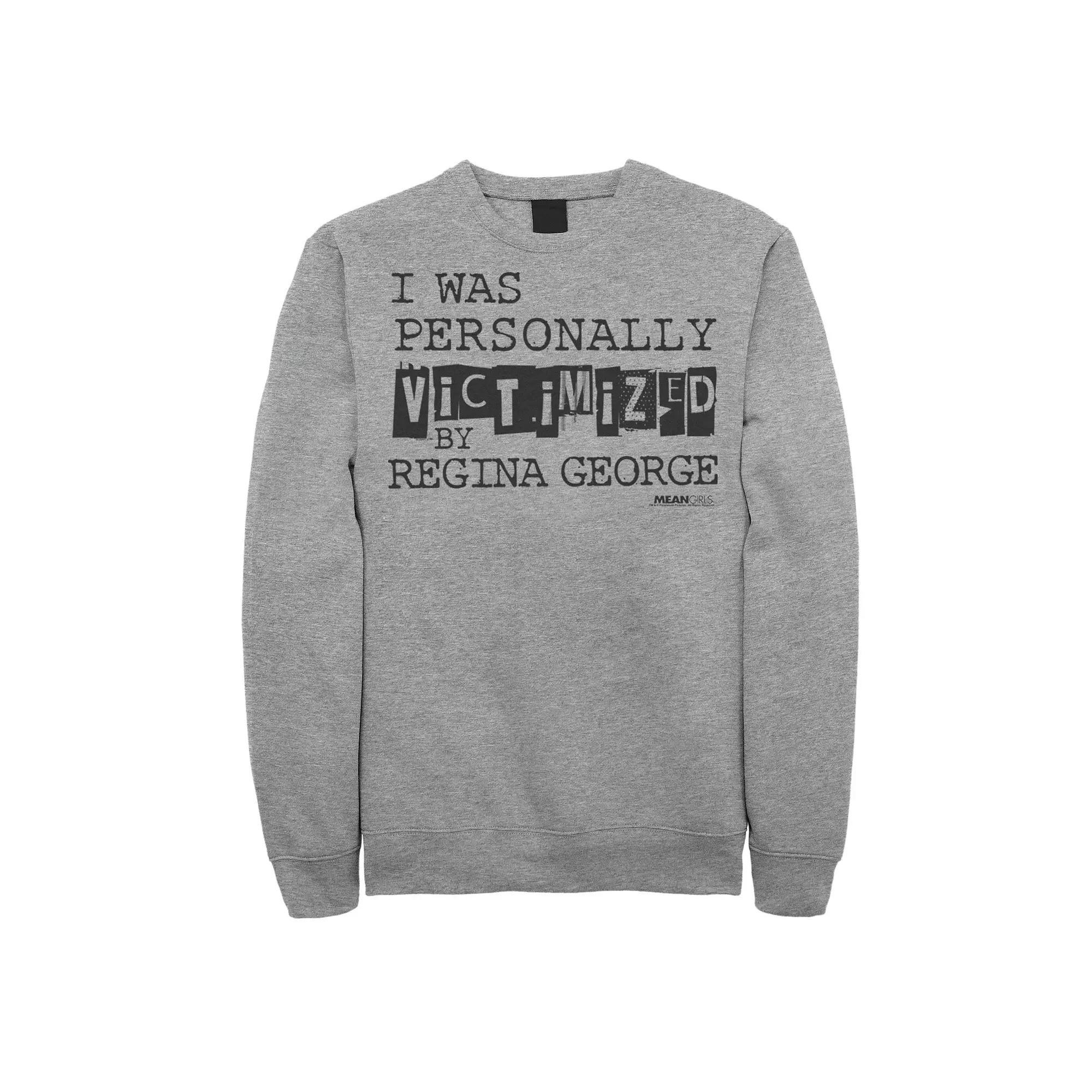 Mens Mean Girls Personally Victimized By Regina Sweatshirt Athletic Grey Product Image