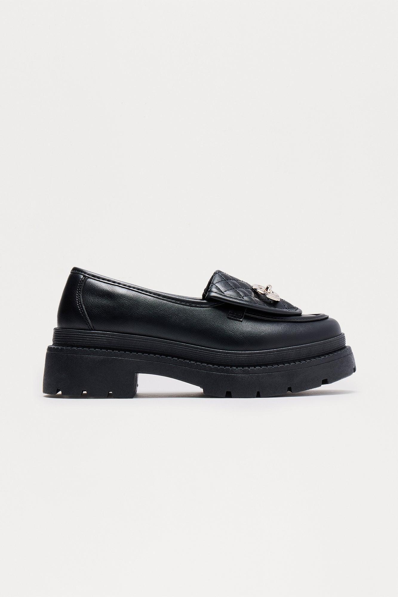 Lewis Platform Loafers - Black Product Image