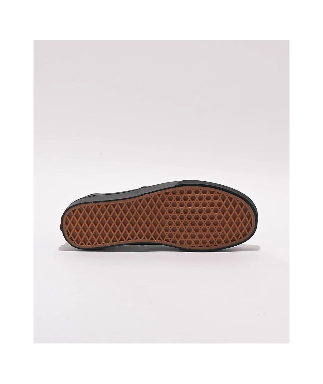 Vans Authentic Black Canvas Skate Shoes Product Image
