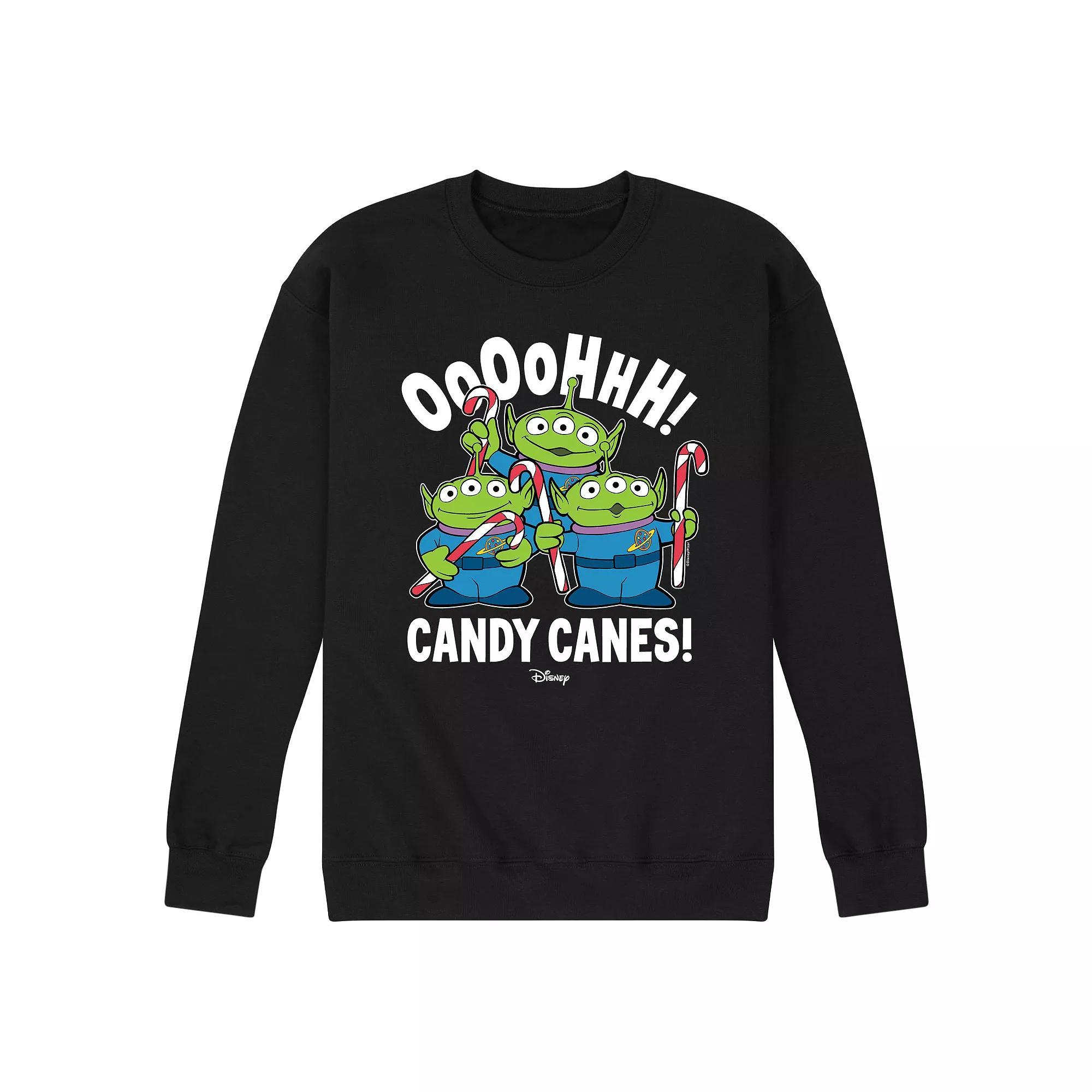 Disney / Pixars Toy Story 4 Aliens Mens Ohh Candy Canes Fleece Sweatshirt Product Image