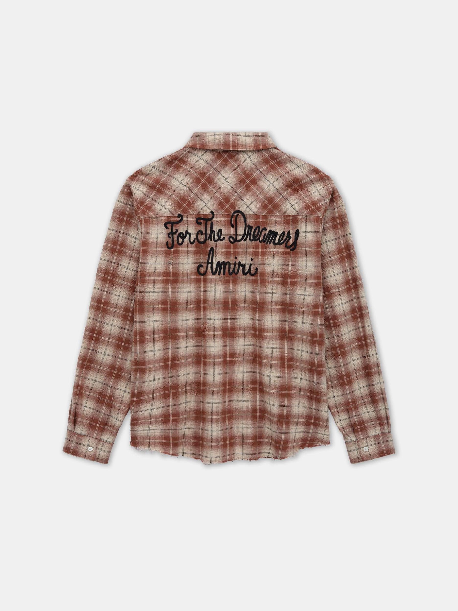 AMIRI SHOTGUN FLANNEL - Chocolate Product Image