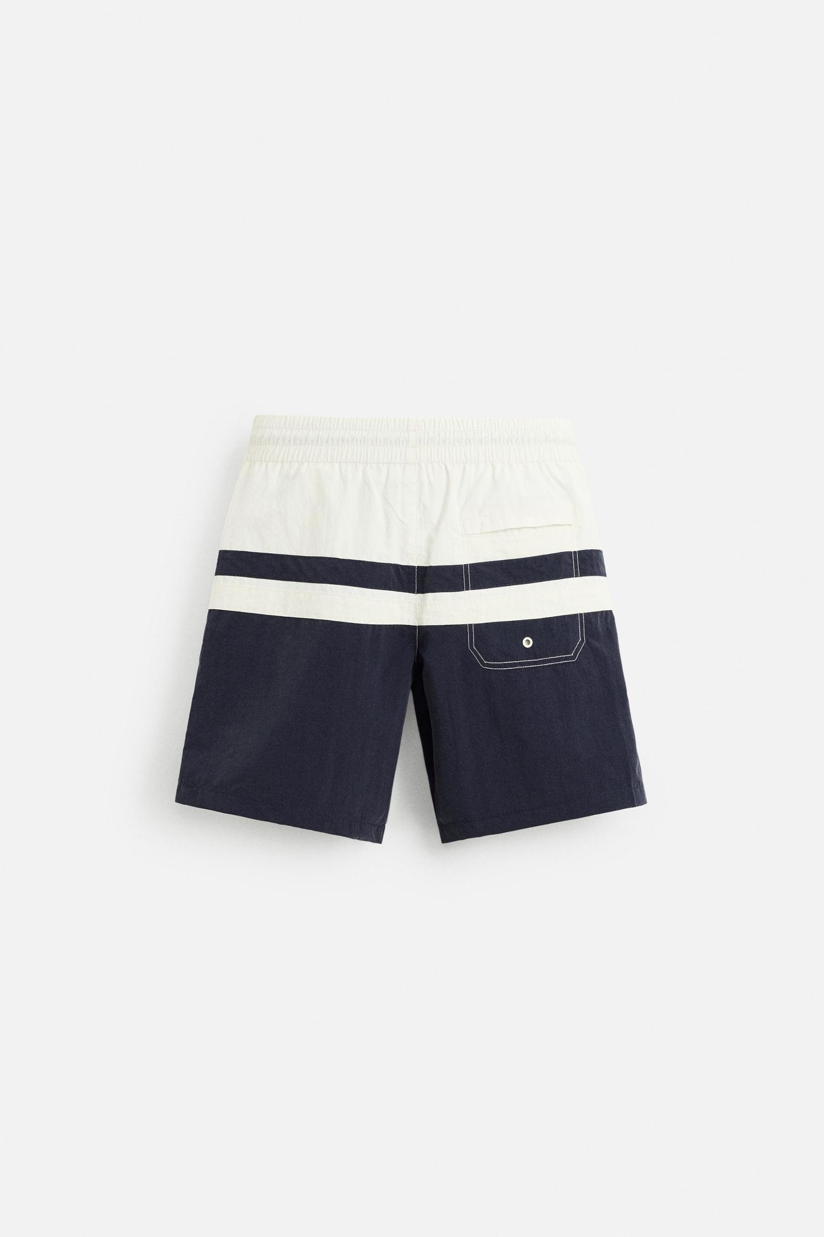 COLOR BLOCK LONG SWIMSUIT Product Image
