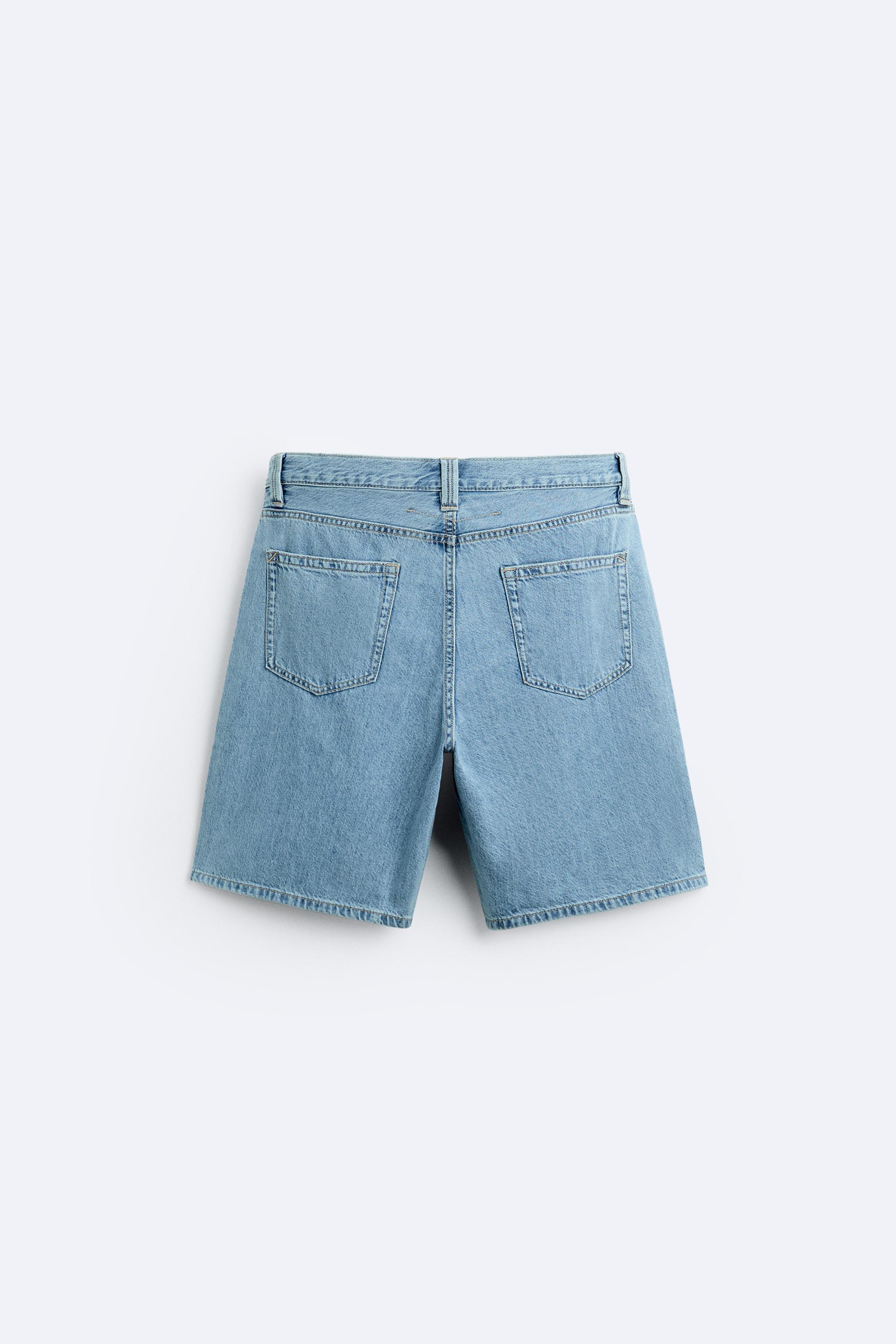 LIGHTWEIGHT DENIM SHORTS Product Image