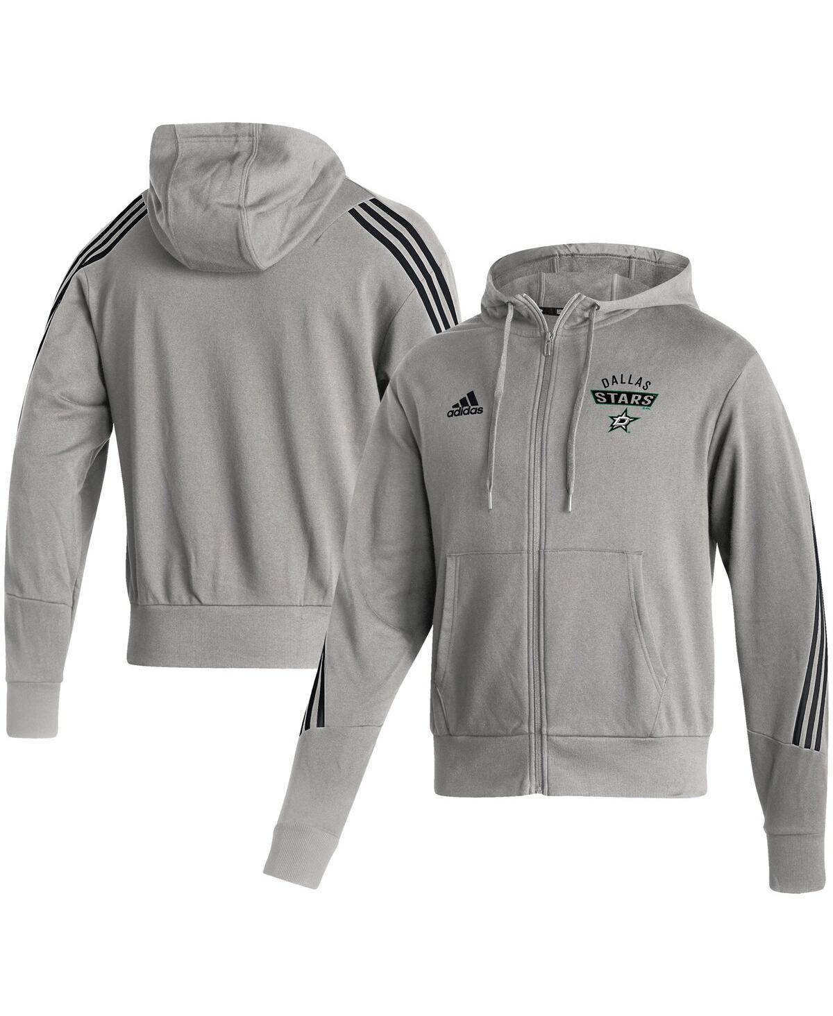 Men's adidas Heathered Gray Washington Capitals Fashion Full-Zip Hoodie, Size: Small, Grey Product Image