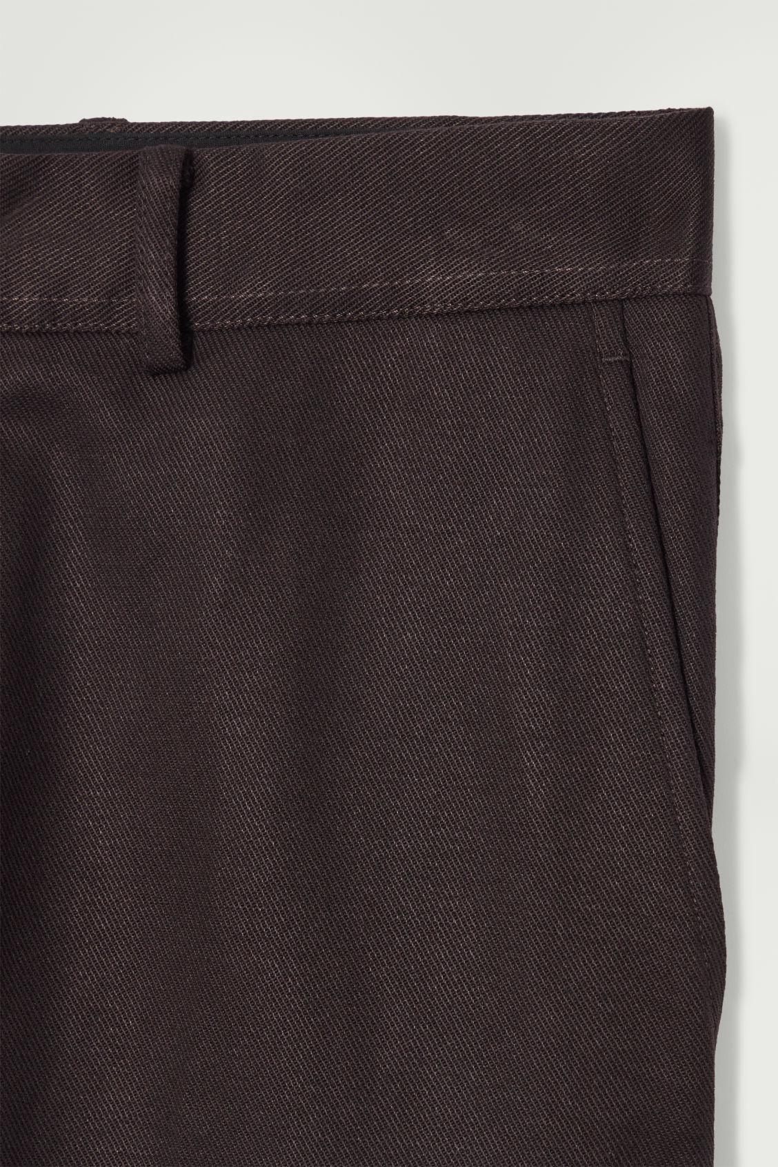 TOPSTITCHED TAPERED PANTS Product Image
