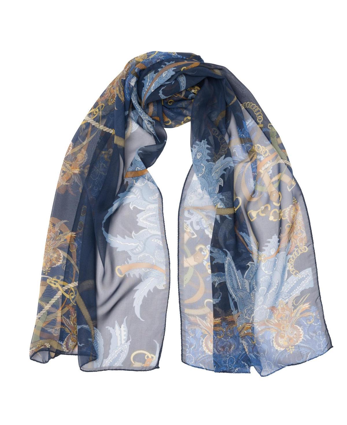 Elizabetta Alessandra - Long Sheer Silk Scarf for Women in Black at Nordstrom Product Image