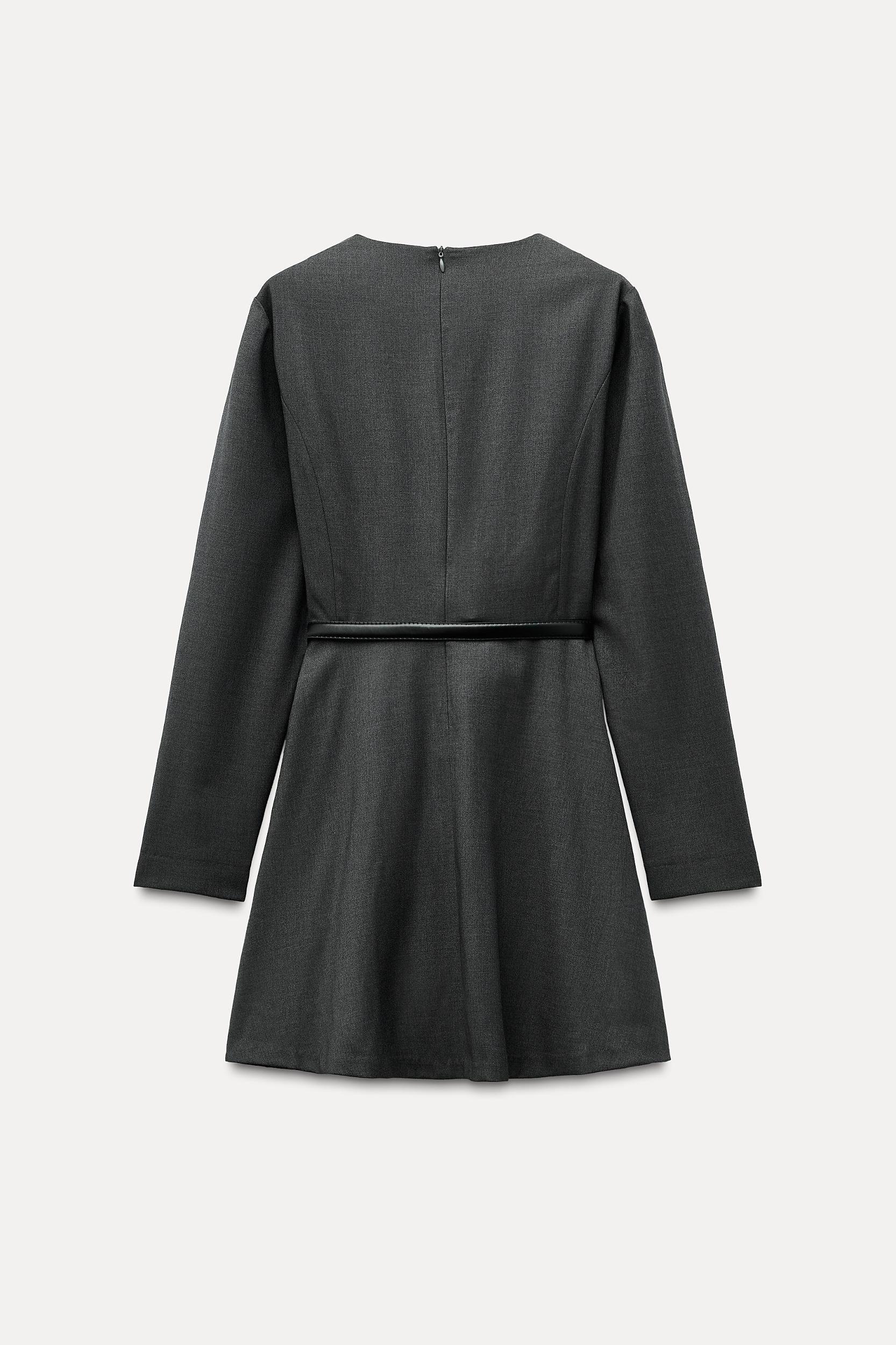 BELTED SHORT DRESS ZW COLLECTION Product Image