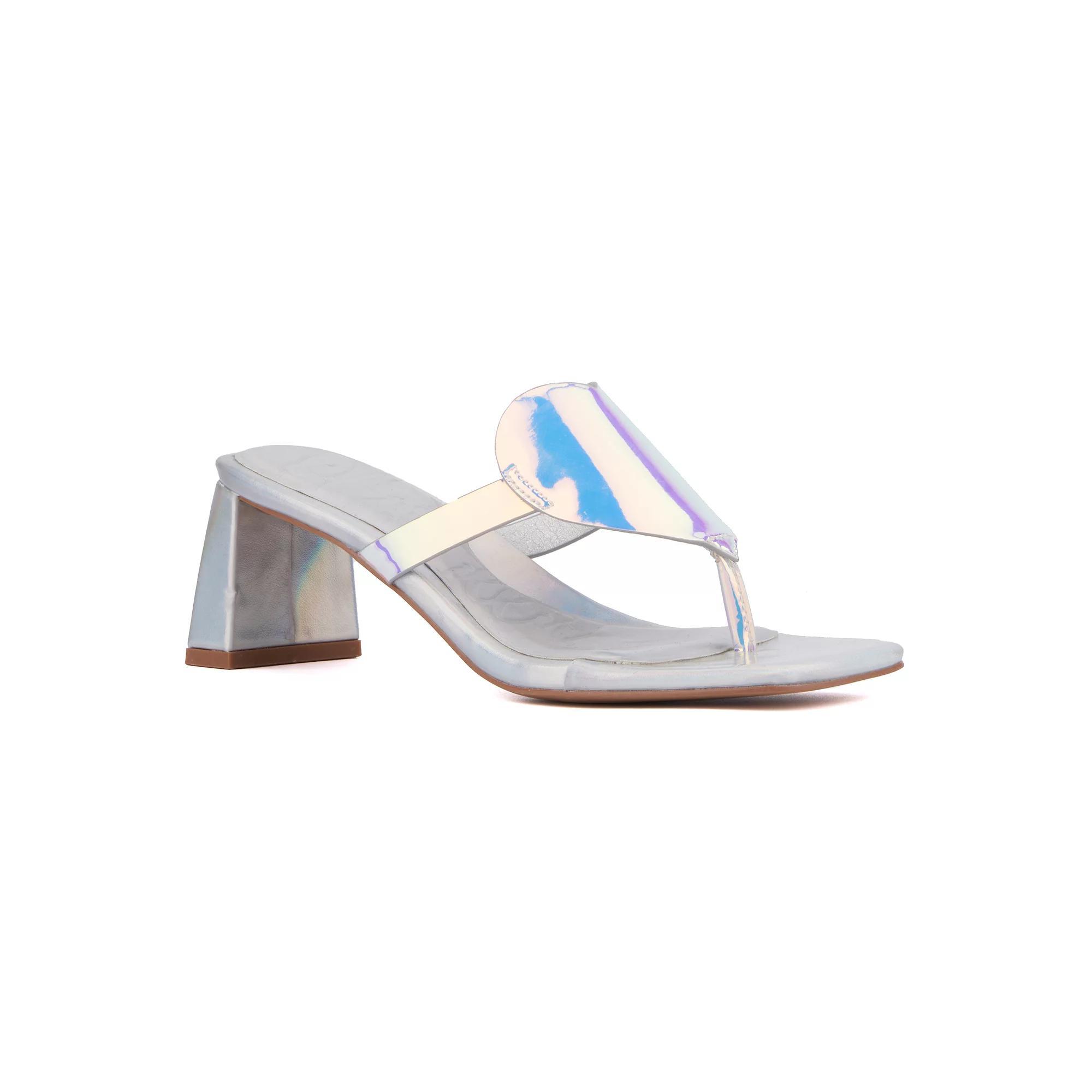Olivia Miller Women's Lover Gurl Dress Sandals, Size: 9, Iridescent Product Image