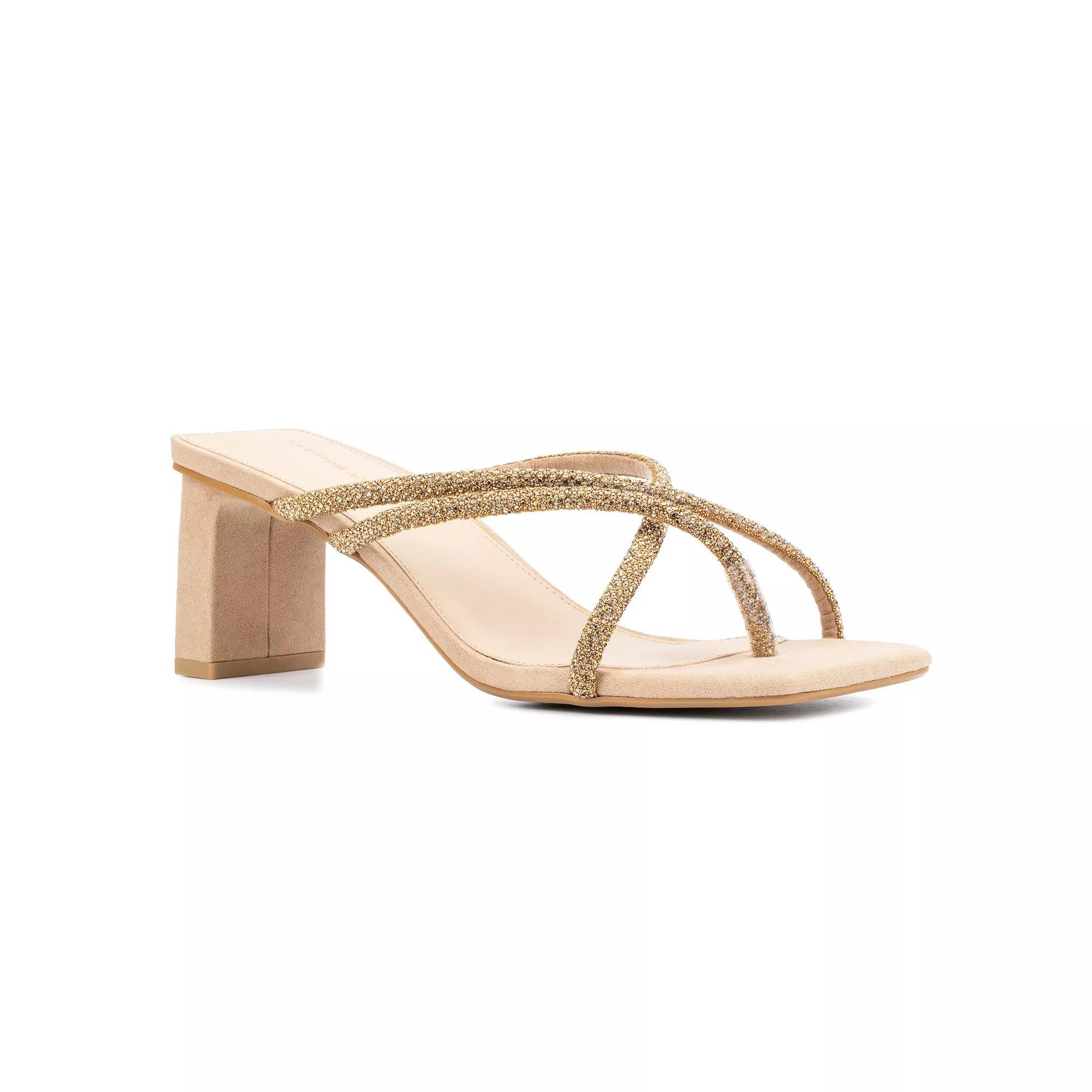 Fashion to Figure Nikita Women's Wide Width Dress Sandals, Size: 11 Wide, Black Product Image