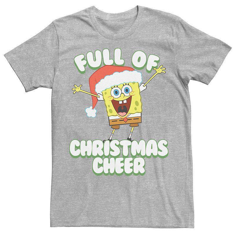 Men's SpongeBob SquarePants Full of Cheer Tee, Size: Large, Navy Grey Product Image