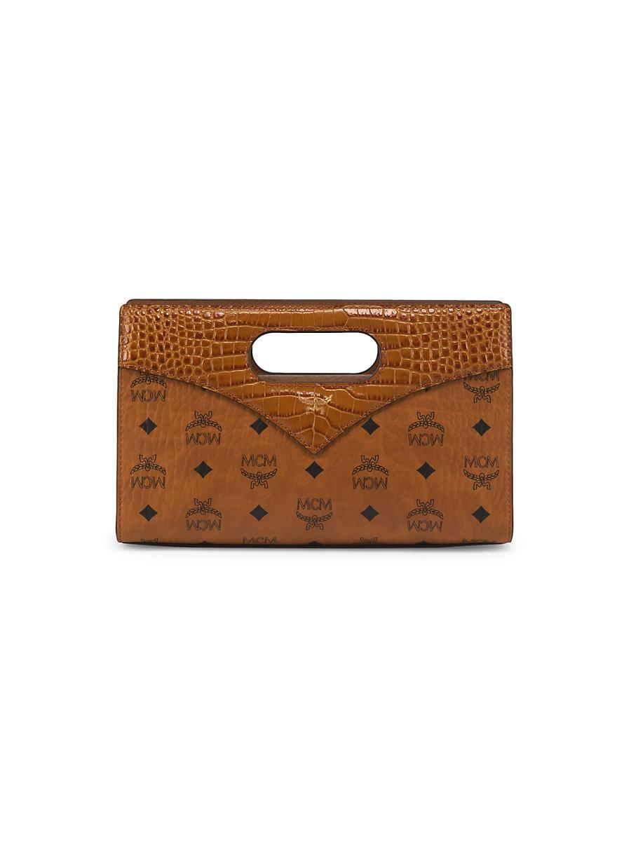 Womens Diamond Croc-Embossed Top Handle Bag Product Image