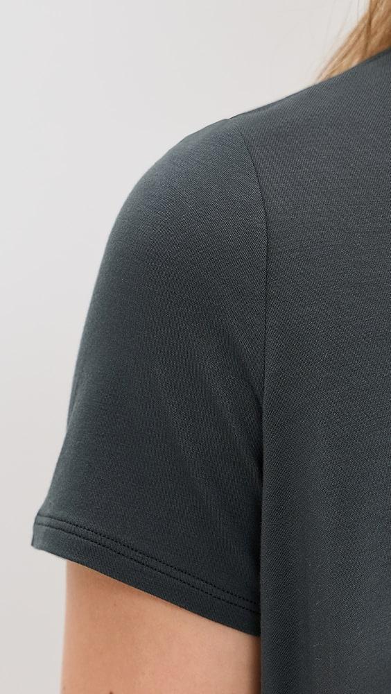 Alo Yoga Cropped All Day Short Sleeve | Shopbop Product Image